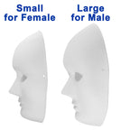 30 Pack Paper Mache Masks - 2 Sizes for Artistic Projects, Theater, Halloween, Masquerade Parties, Classroom Art