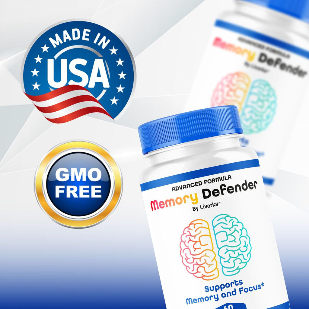 (3 Pack) Memory Defender Capsules, MemoryDefender Advanced Brain Support Pills, All Natural Premium Supplement, Memorydefender Maximum Strength Multivitamin Daily Wellness, 180 Capsules for 3 Months