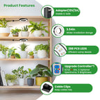 Wiaxulay Grow Lights for Indoor Plants, Full Spectrum Plant Light 12V/3A
