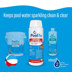 Poolife Turbo Shock to Eliminate Algae, Bacteria & Cloudy Water - Strongest 78% Calcium Hypochlorite Pool Shock - Fast-Dissolving, No Pre-Mixing - Safe Chlorine Shock for All Surfaces - 6 X 1lb Bag
