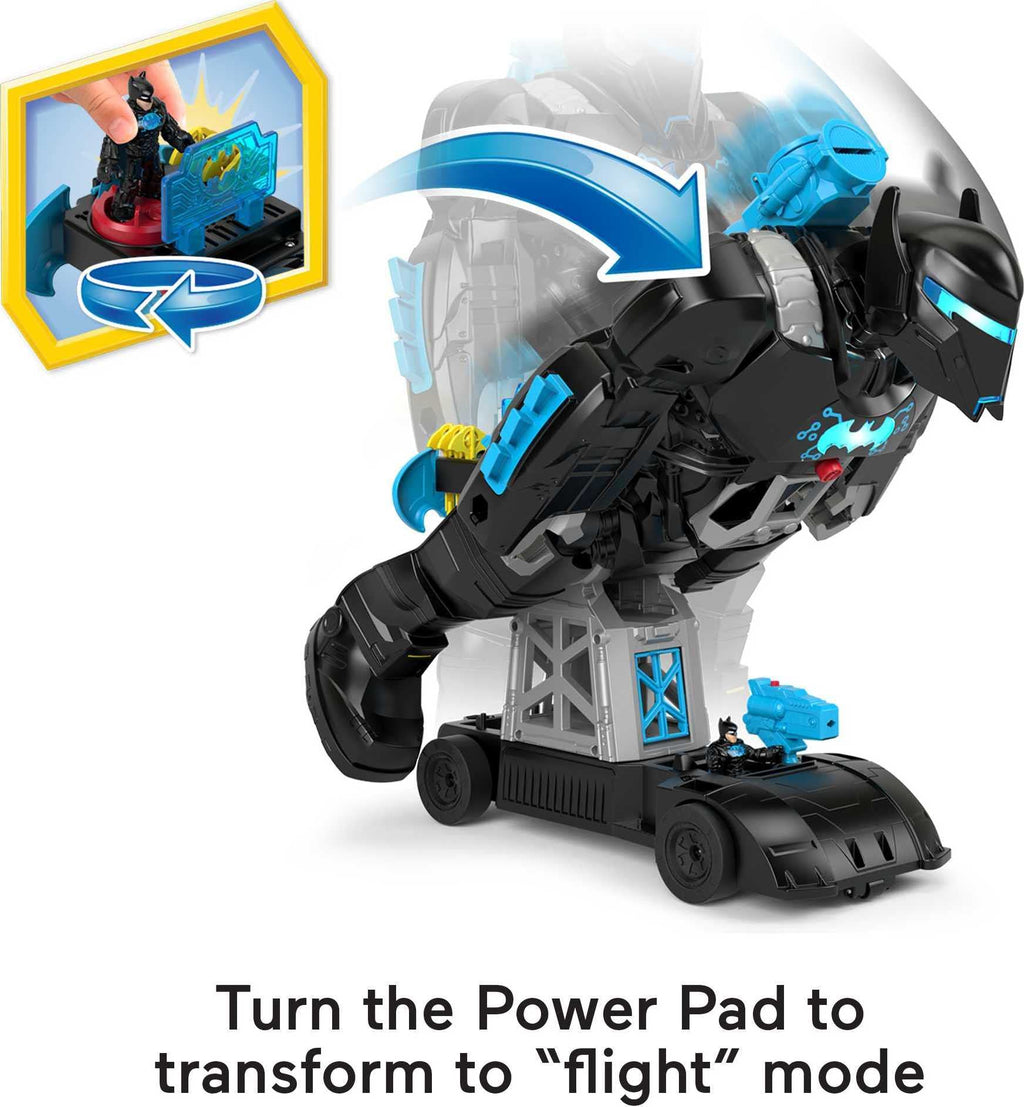 Fisher Price Imaginext DC Super Friends Batman Playset Bat-Tech Batbot 2-Ft-Tall Robot with Lights Sounds & 11 Play Pieces for Ages 3+ Years, GWT23