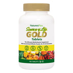NaturesPlus Source of Life GOLD Multivitamin - 180 Tablets - With Vitamins D3, B12 & K2 - Blood, Bone & Immune Support - Vegetarian & Gluten Free - 60 Servings