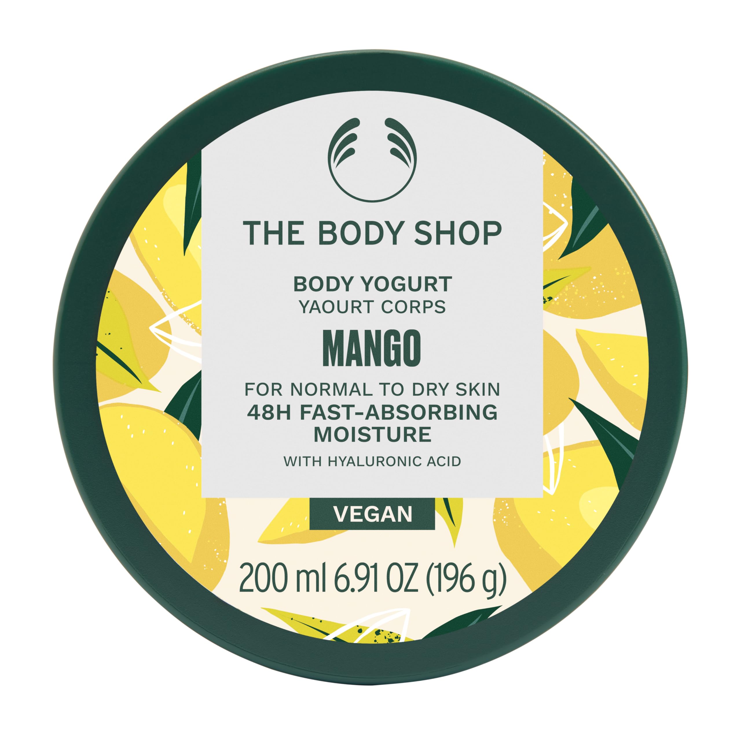 The Body Shop Mango Body Yogurt – Instantly Absorbing Hydration from Head to Toe – For Normal to Dry Skin – Vegan – 6.91 oz
