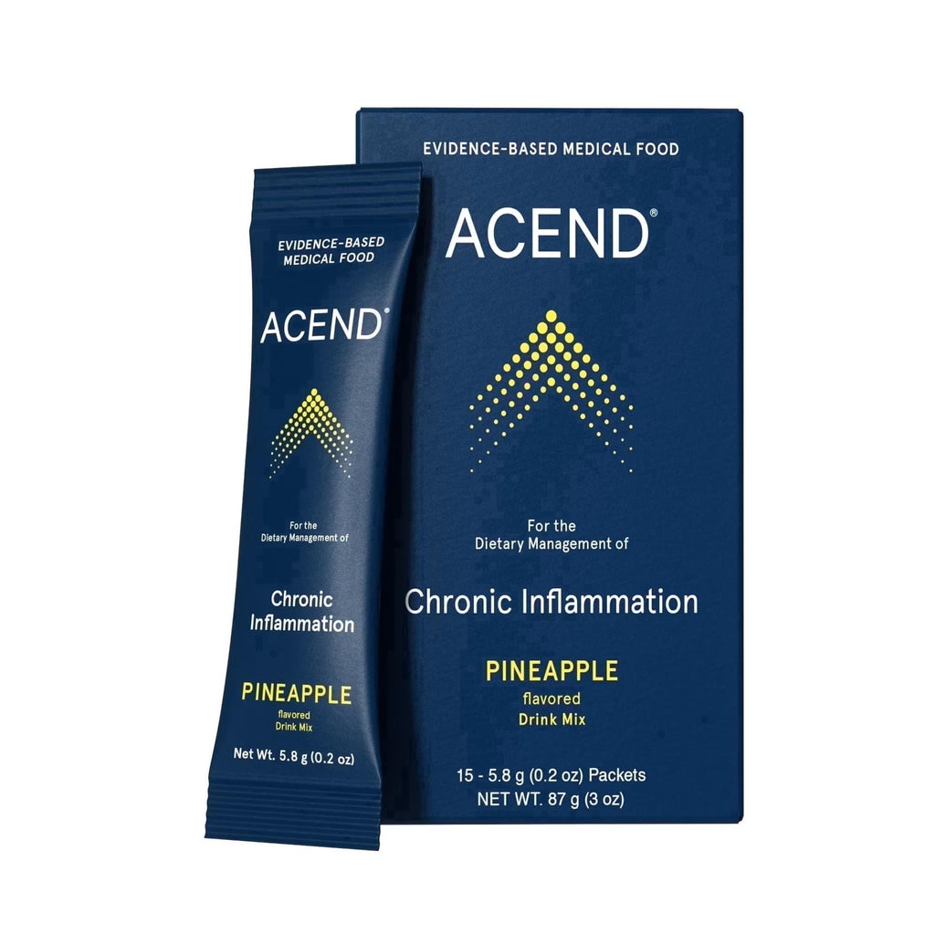 ACEND® Advanced Inflammatory Support Powdered Drink Mix | Evidence-Based Polyphenols + Prebiotic Fiber + Probiotics | D3+K2, Minerals & Electrolytes | Non-GMO