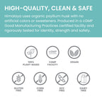 Himalaya Organic Psyllium Husk Powder, Daily Dietary Fiber Supplement, Regularity, Appetite Management, USDA Certified Organic, Non-GMO, No Artificial Colors, Unflavored, 56-Teaspoon Supply, 12 Oz