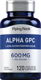 Piping Rock Alpha GPC 600 mg | 120 Capsules