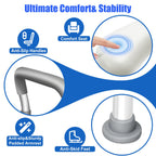 Toilet Seat Riser for Seniors, FSA HSA Eligible Raised Toilet Seat with Handles, 8-Level Height & 3-Level Width Adjustment, Fits Most Body Sizes and Toilets, for Pregnant & Disabled