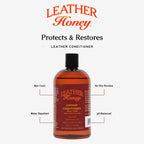 Leather Honey Best Leather Conditioner Since 1968. For Use on Leather Apparel, Furniture, Auto Interiors, Shoes, Bags and Accessories. Non-Toxic and Made in the USA!