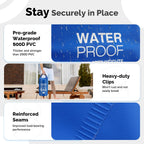 Goovilla Pool Ladder Weights Universal | 2 Pack 10L 500D PVC Waterproof Tear-Resistance Sand Bags for Above Ground Pools Steps | Easy to Fill and Seal with Strong Handle and 2 Straps (Dark Blue)