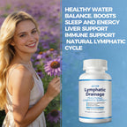 Trobyot Lymphatic Drainage Capsules for Sedentary Lifestyles | Lymphatic Support Supplement with Dandelion & Cleavers | Supports Fluid Balance, Digestion & Circulation | Non-GMO, Vegan | 60 Count