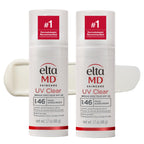 EltaMD UV Clear Face Sunscreen SPF 46, Oil Free for Face with Zinc Oxide, Dermatologist Recommended Sunscreen Lotion, For Acne-Prone Sensitive Skin, 1.7 oz Pump (Pack of 2)