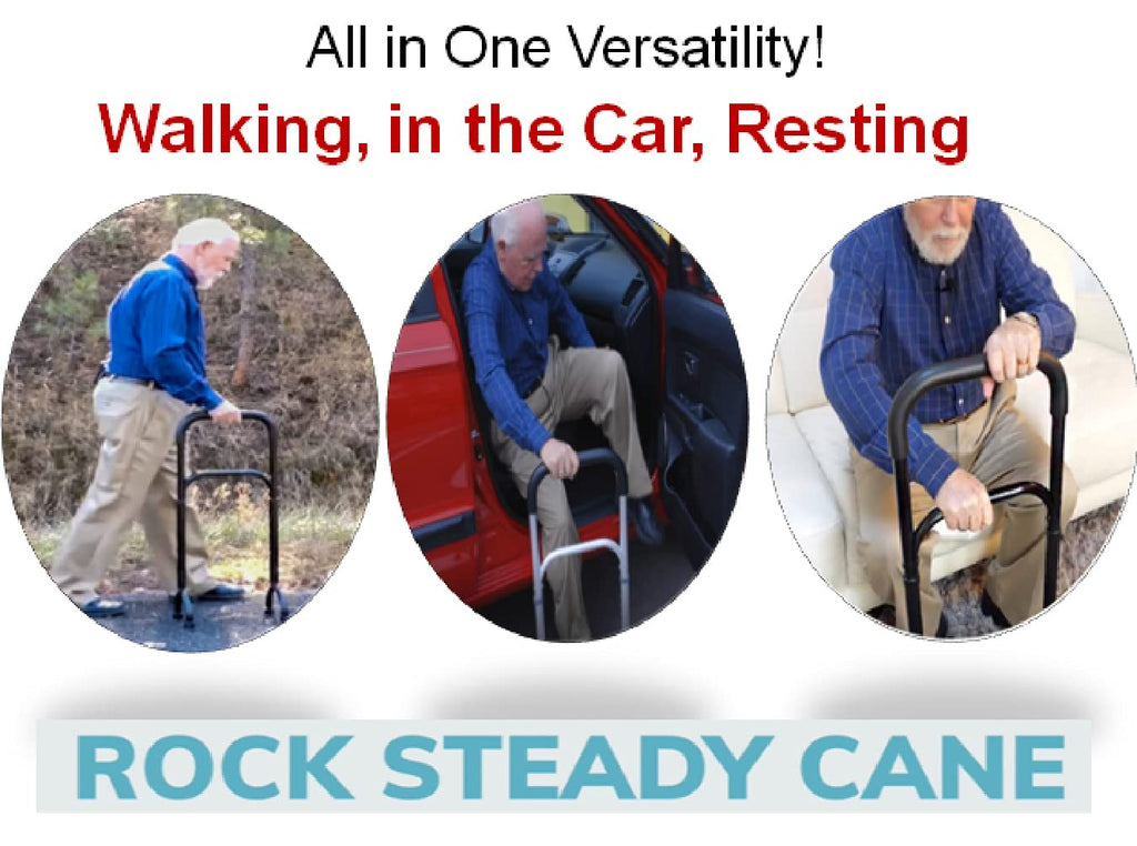 Hip, Knee, Surgery Recovery Aid – Helps You Recover Faster from Surgeries and Injuries. Fully Adjustable Walking Cane Keeps You Moving, Increasing Circulation and Flexibility