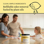 Fresh Wave Lemon Odor Removing Gel, 15 oz., Pack of 2 - Safer Odor Absorbers for Home, Natural Plant-Based Odor Eliminator, Every 15 oz. lasts 30-60 Days, For Cooking, Trash & Pets