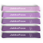 Resistance Loop Exercise Bands, Resistance Bands Exercise Bands for Home Fitness, Stretching, Strength Training, Physical Therapy,Elastic Workout Bands for Women Men Kids, Set of 5 (Purples)