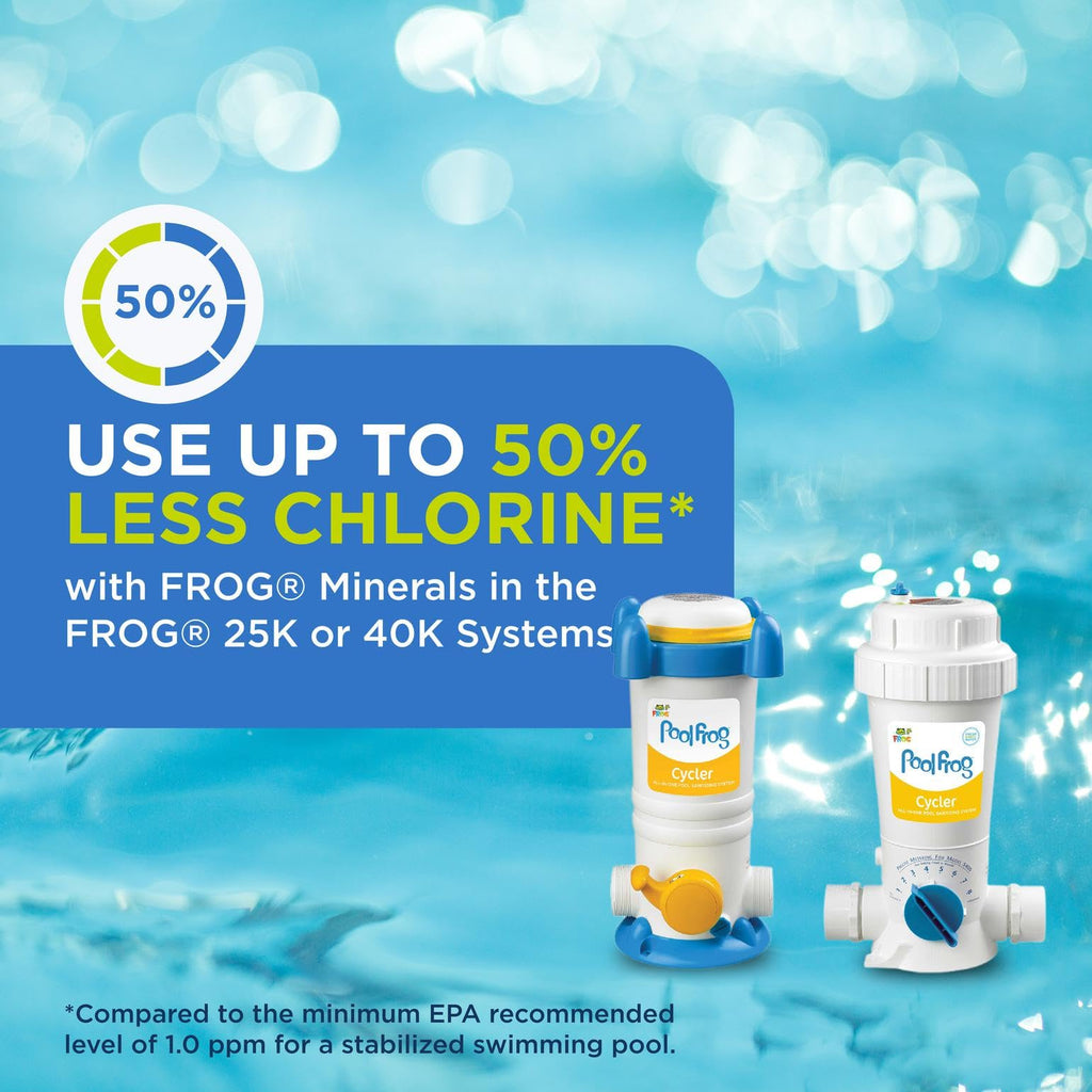 FROG Bac Pac Replacement Chlorine Cartridges for use with Pool FROG Model 5400 and 6100 Cyclers - Prefilled for Easy & Convenient Pool Sanitizing & Water Care - 12 Pack