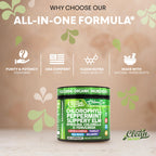 Clean Nutra Chlorophyll Capsules + Peppermint Slippery Elm Spirulina Chlorella Fenugreek Ashwagandha Sea Moss Supplement – Ph Balance for Women Detox Internal Deodorant Supplement + Prebiotics 60 Ct