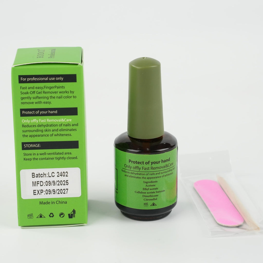 Eodci 3Pcs Magic Nail Polish Remover, Soak-Off Quick,Quickly & Easily Professional Remove Gel Nail Polish, Gel Polish Remover for Nails