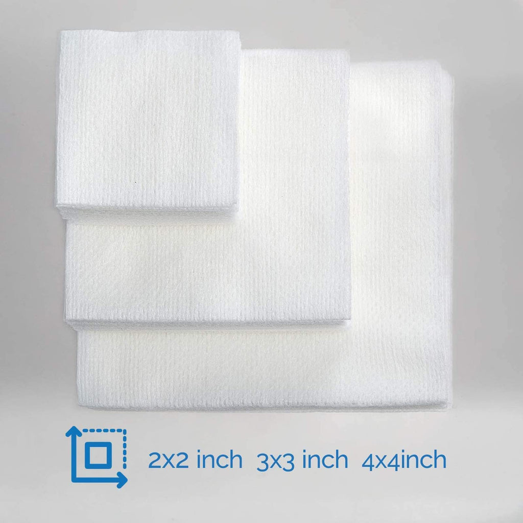 JMU Gauze Pads, 3000Pcs 2x2 Gauze Pads, 4-Ply Non Woven Gauze Sponges