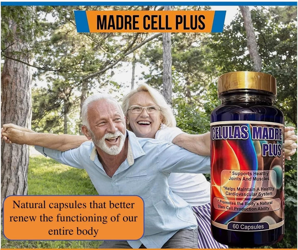 Madre Cell Plus para aliviar Los Dolores articulares 60 capsulas para 1 mes de tratamiento con Alga AFA TodoNatural Celulas Madre Stem Cells