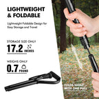 GPTCAMP Walking Cane and Walking Stick for Men Women,Lightweight Folding Canes with Offset Soft CushionedHandle,Adjustable&Collapsible,Mobility & Leg Surgery Recovery (Black)