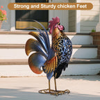 Mloarts Metal Rooster Garden Statue
