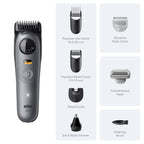 Braun Series 5 All-in-One Beard & Body Grooming Kit for Men, Cordless Trimmer, Hair Clippers & Shaver for Face, Hair & Body with Smooth Shave Head, AIO 5510