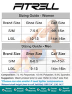 FITRELL 3 Pairs Compression Socks for Women and Men 20-30mmHg- Circulation and Muscle Support Socks for Travel, Running, Nurse, Knee High, Medical BLACK L/XL
