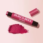 Burt's Bees Lip Shimmer, Raisin, Tinted Lip Balm Stick, Moisturizing for All Day Hydration with Natural Glowy Pigmented Finish & Buildable Color, 1 Count, 0.09 Oz