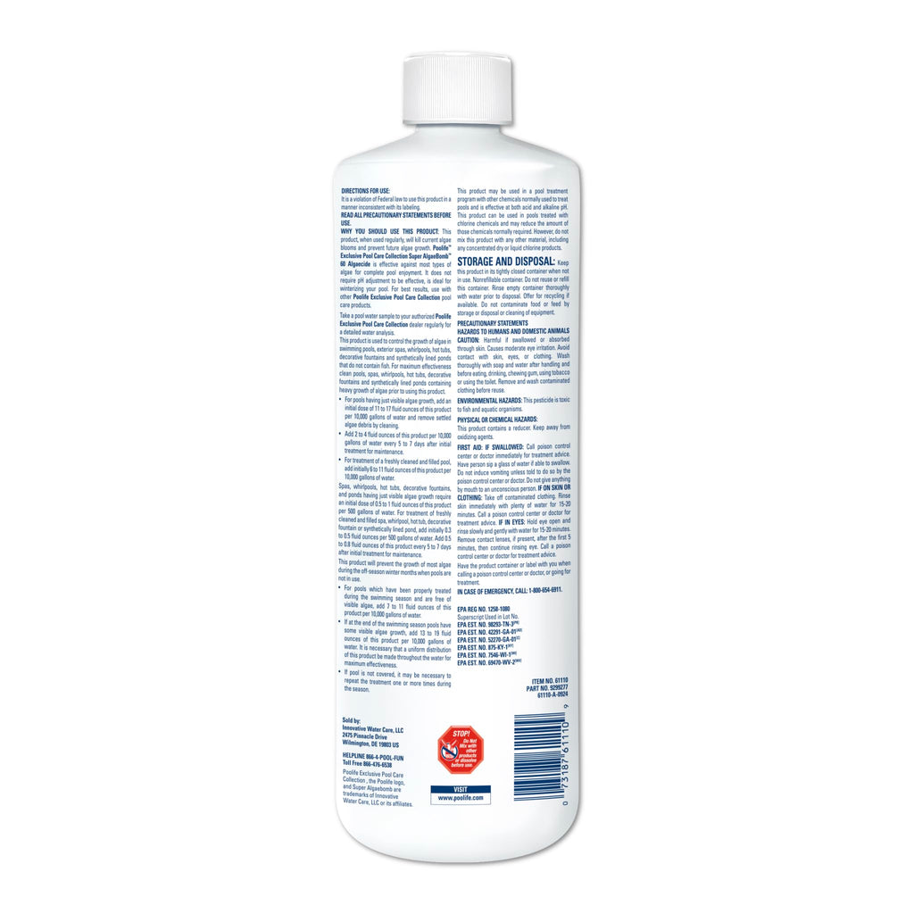 poolife Super Algae Bomb 60 (1 qt) (2 Pack)