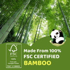 QingYa Unbleached Bamboo Facial Tissues - 12 Boxes of 100% Natural, Hypoallergenic, 134 Sheets per Box, FSC Certified, Eco - Friendly, Ultra - Soft & Gentle for Everyday Home and Office Use