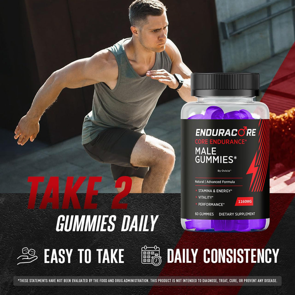 (2 Pack) Enduracore Gummies - Official Enduracore Gummys with All Natural Ingredients, Advanced Daily Maximum Strength Formula for Wellness & Overall Health Support, 120 Gummies for 2 Months