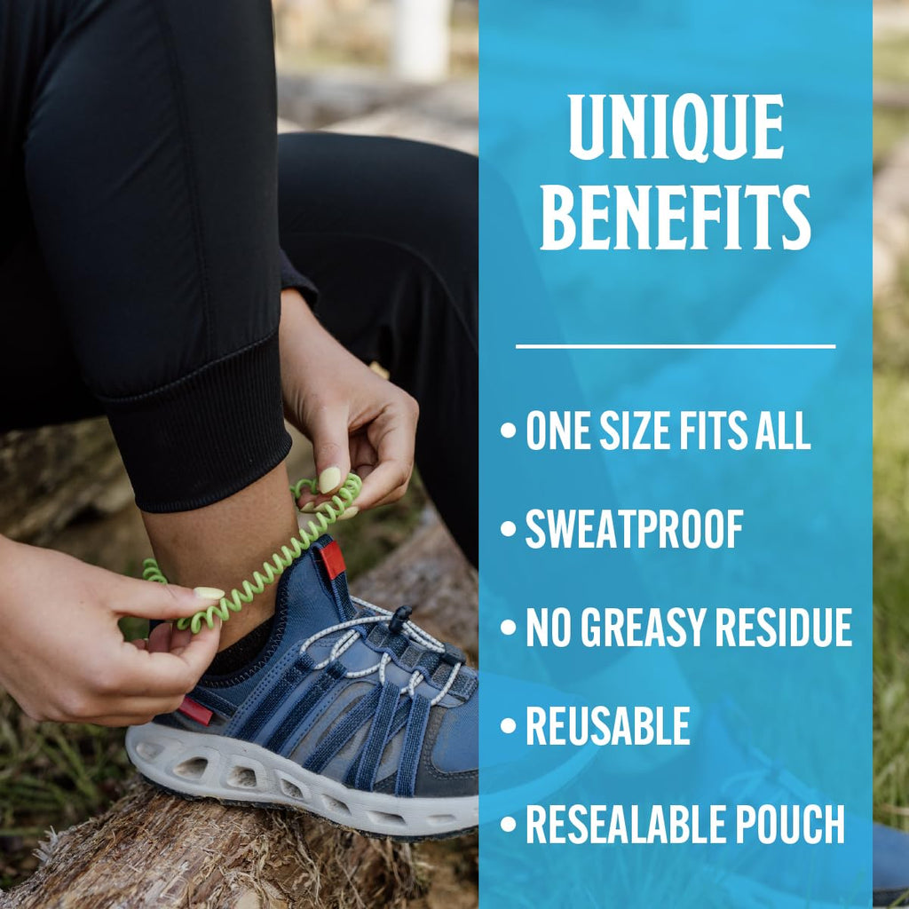 Grandpa Gus's Mosquito Repellent Bracelets - Wearable Bug Repellent Bands for Kids and Adults, DEET-Free, Plant-Based Essential Oils, Up to 300 Hours, Outdoor Activities, Camping and Hiking, 24 Pack