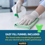 HARRIS Hydrogen Peroxide Ready to Use, 128oz, for Kitchen, Bath, Laundry and Home with Easy Fill Funnel Included, Unscented