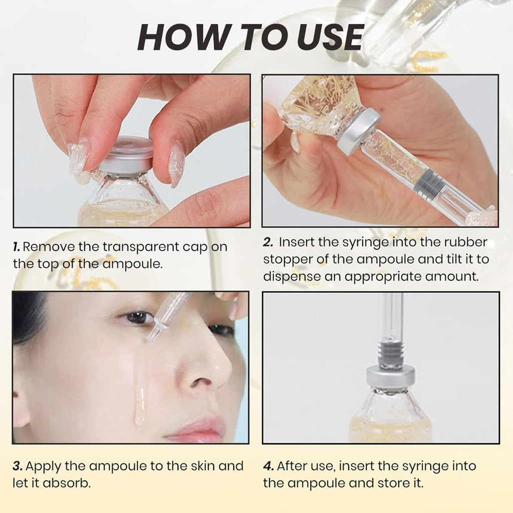 Deep Collagen Lifting Ampoule Serum, Korean Anti-Aging Facial Essence, Intensive Firming Wrinkle-Smoothing Hydrating, Non-Greasy Gentle Formul (2, 50ml/1.69fl.oz)