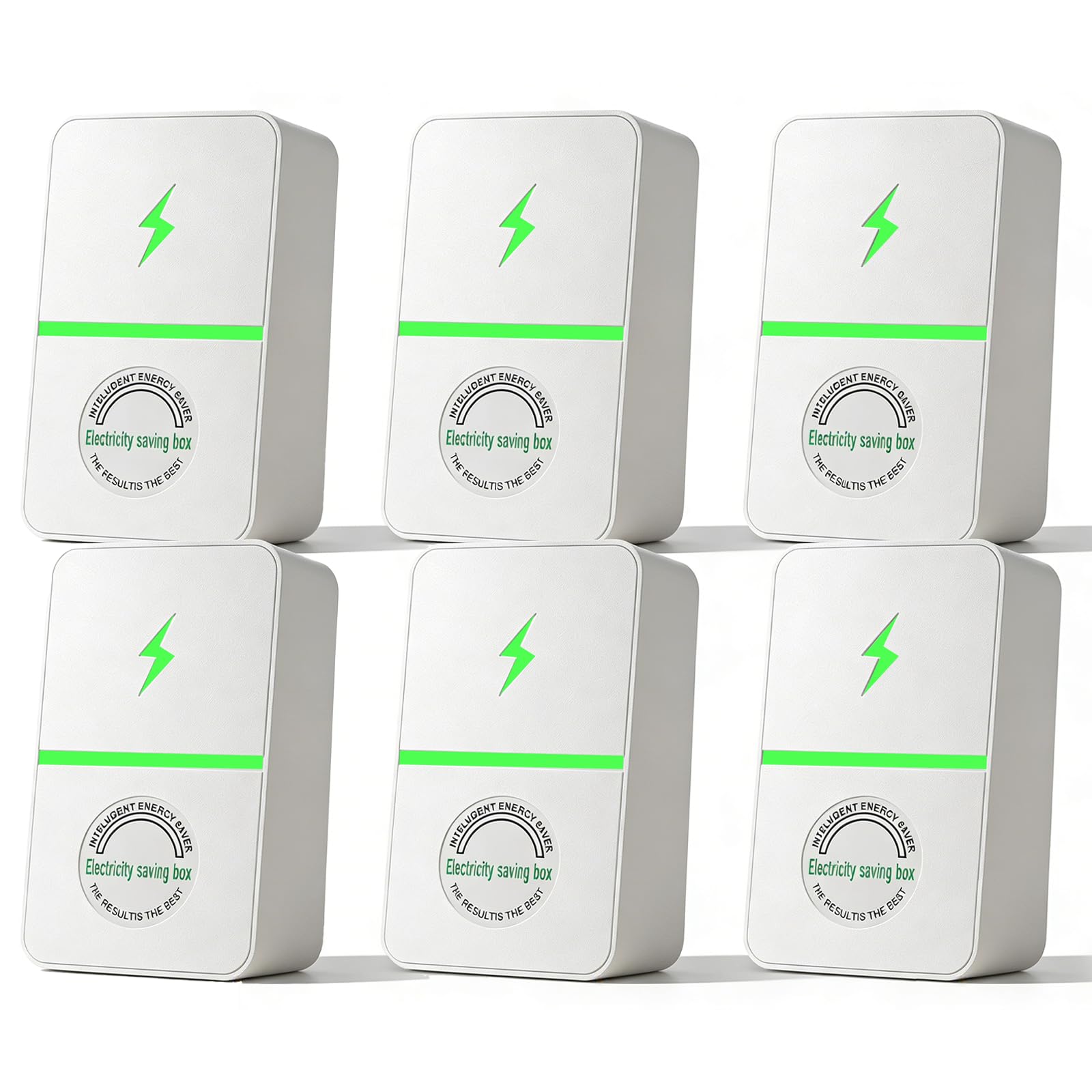 6 Pack Stopwatt SmartPlug Device, Stop Watt Device Plug-in for Home & Office US Plug 90V-250V 30KW