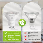 GEPLAD 6-Pack GU10 LED Bulbs 6W Dimmable,4000K Cool White, 582LM,38° Beam Angle, Replacement 50W Halogen Light Bulb, for Spotlight Track&Recessed Lighting