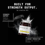BEYOND RAW Science-Backed Creatine HCl Powder, Lab Grade, for Muscle Strength and Growth, Energy Production, Athletic Performance, Cognitive Support, Cellular Hydration, 120 Servings