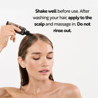 Ahuhu THICKENING Coffein Tonic (100ml) - Strengthening Scalp Treatment With Organic Caffeine & Rice Starch, Hair Thickening & Volumizing Tonic For Men & Women, Vegan Hair Tonic