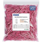 1000 Pcs Heat Shrink Butt Connectors, 22-16 AWG Marine Grade Insulated Crimp Wire Connectors, Waterproof Electrical Connectors Butt Splice for Boat Truck Wiring