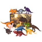 Kids Dinosaur Figures Toys, 12 Pcs Jumbo Plastic Dinosaur Toys for Kids 3-5, STEM Educational Realistic Dinosaurs Figurine Playset for Boys Girls Toddlers