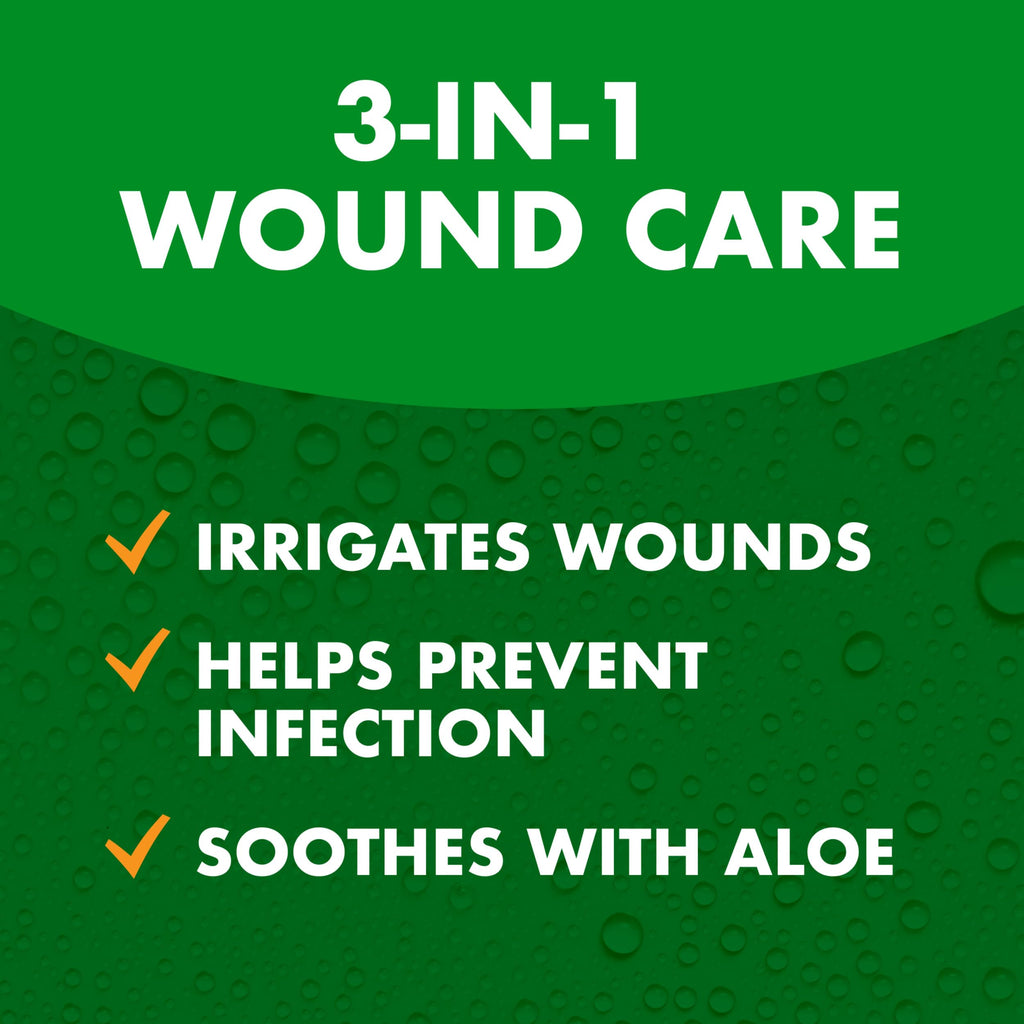 ARM & HAMMER Simply Saline Wound Care 3-in-1, Antiseptic First Aid Spray with Aloe to Help Prevent Infection, Sting-Free Saline for Wound Irrigation and Cleaning, Soothe Wounds with Aloe, 7.4 oz, 2pk