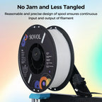 Sovol 3D Printer Glow in The Dark Filament Gradient Multicolor Fast Change PLA 1kg (2.2 lbs) Spool 3D Printing Materials, Dimensional Accuracy +/- 0.03 mm, 1.75 mm, Glow Multicolored
