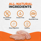 Canine Naturals Rawhide Free Chicken Recipe Dog Chews, Sticks, 40 Count