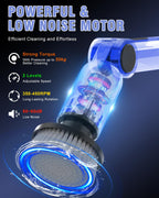Electric Spin Scrubber, [IPX8 Waterproof ] [50KG Torque]- Gray