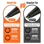 Small Tip Snap Ring Pliers Set, 4pcs 7" Internal/External Circlip Pliers Kit with Straight/Bent Jaw