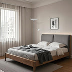 SIBRILLE Sliver Gray Torchiere Floor Lamp with Reading Light, 4 Color Temperatures, Dimmable & Individual Light Control Standing Lamp, 34W Bright Tall Lamp with Remote for Living Room Bedroom Office