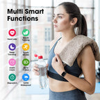 Fitness Tracker Watch with Heart Rate Monitor, Large Screen Activity Tracker with Pedometer, Sleep Monitor, Calories & Step Counter, 5ATM Waterproof Smart Watch for Women Men Fitness Watch for Sports