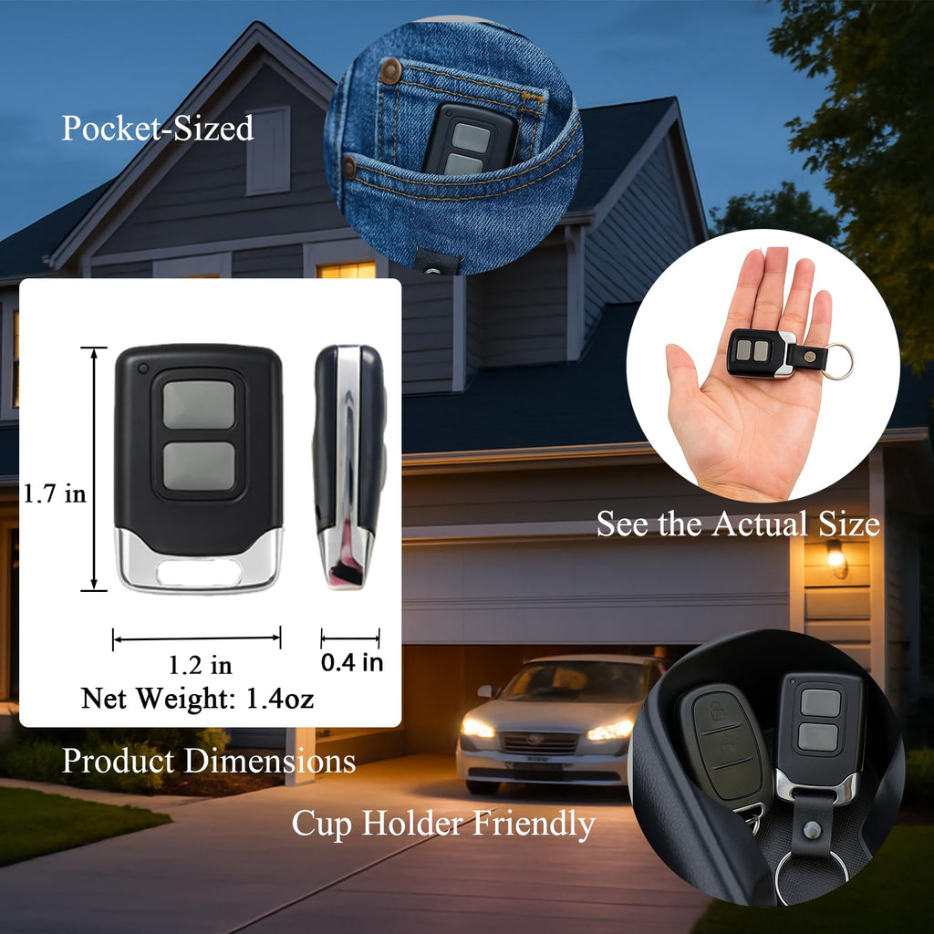 3 Replacement for Genie & Overhead Door Garage Door Opener Remote G3T-R G3T-BX G3T-A,only Compatible with All Intellicode Genie Overhead Garage Openers from 1995