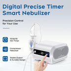 Smart Digital Display Nebulizer Machine for Adults and Kids, Compressor with Timing Function-0519-AUD-D77-K6