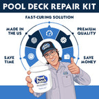 Pool Patch Pool Deck Repair Kit - Sand Buff 3lb Cool Deck Patch DIY Patio Repair